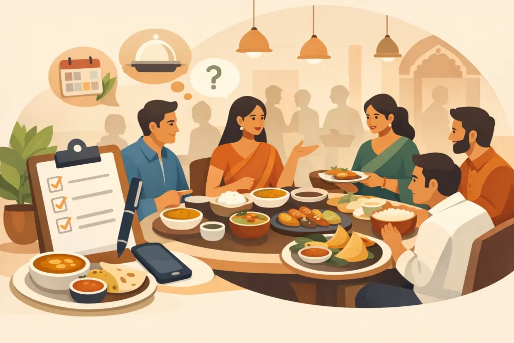 How to Plan Indian Group Dining Without Stress