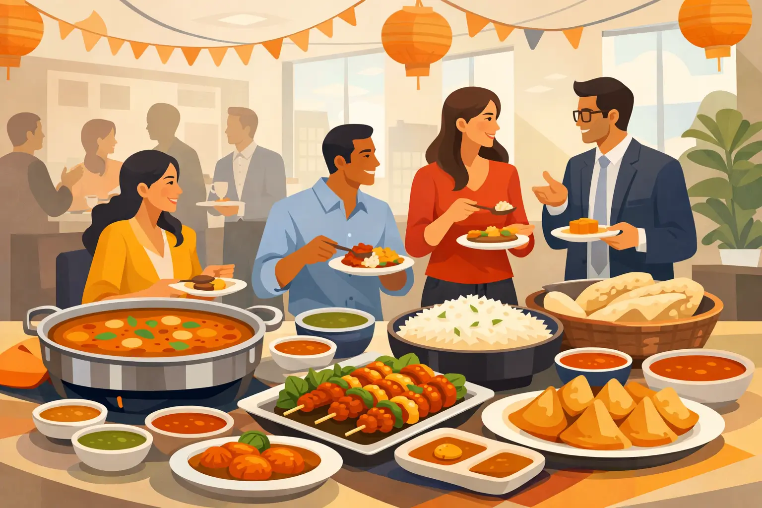 Indian Food for Office Parties Everyone Enjoys